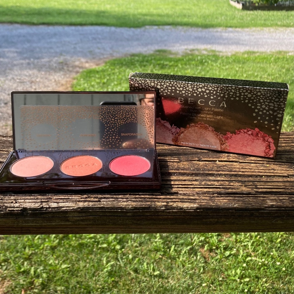 SOLD - Becca “Blushed with Light” Trio Blush Palette 13.1g NIB